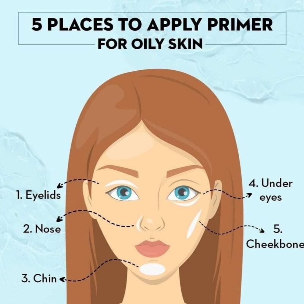 3099250579518606172 5 Places to Apply Primer for Oily Skin: With FREE Chart!