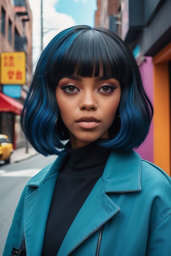 Chic Bob Hairstyles with Bangs Tailored for Black Women in 2024 50 Chic Bob Hairstyles with Bangs Tailored for Black Women in 2024