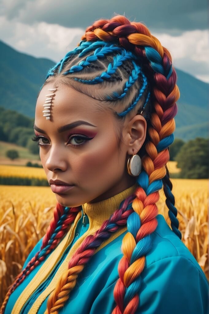Freestyle Cornrow Braids Ideas for a Chic and Stylish Look 4 Freestyle Cornrow Braids Ideas for a Chic and Stylish Look