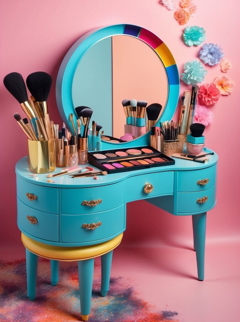 Makeup Desk Ideas 1 1 Small Space Solutions: Ingenious Makeup Desk Ideas for Compact Areas