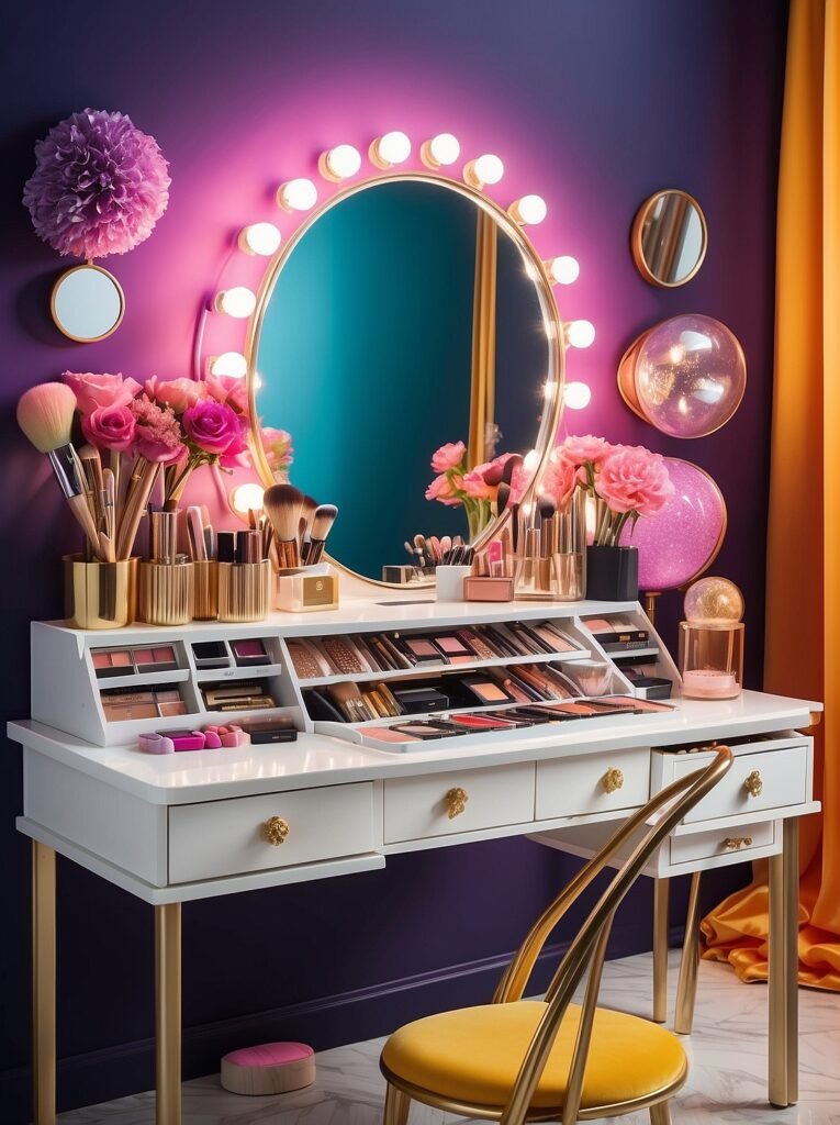 Makeup Desk Ideas 2 1 Small Space Solutions: Ingenious Makeup Desk Ideas for Compact Areas