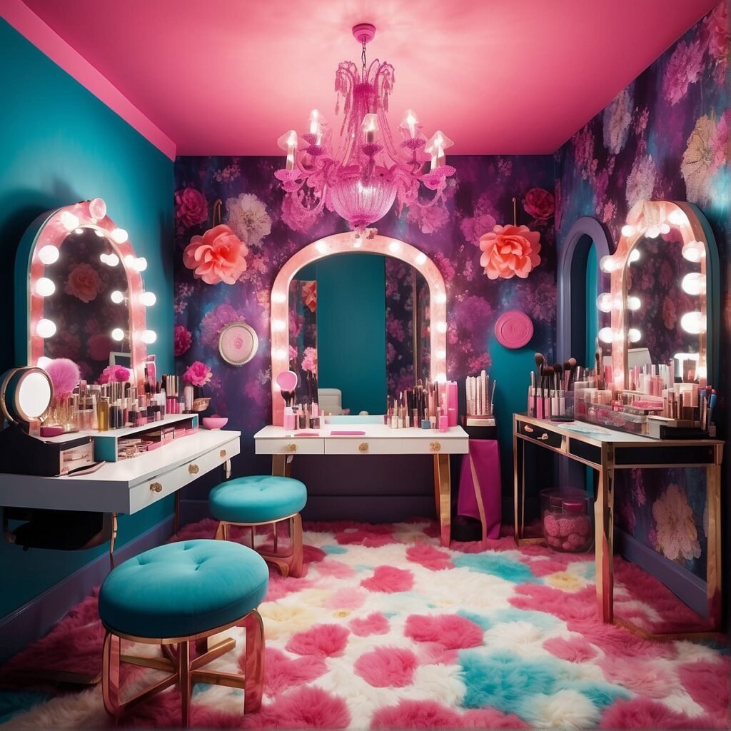Makeup Room Inspo 10 Creative Makeup Room Designs for Daily Inspiration: From Bright Colors to Elegant Themes