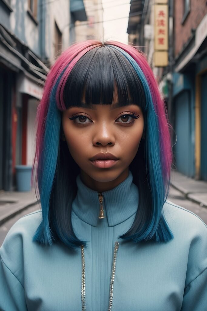 Trendsetting Chinese Bangs Styles for Black Women in 2024 4 30 Trendsetting Chinese Bangs Styles for Black Women in 2024