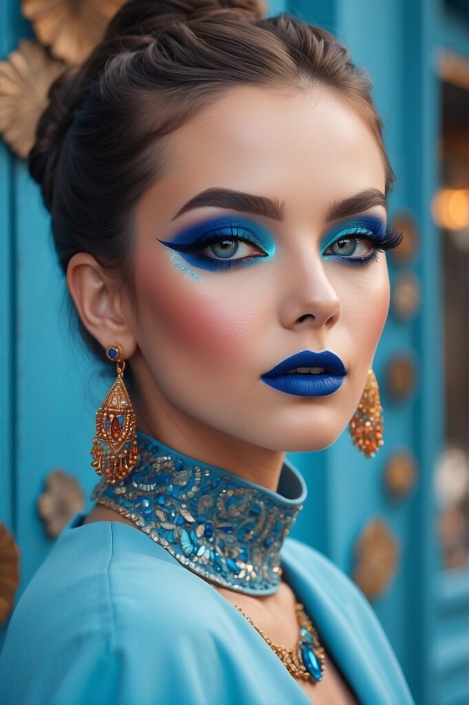 Blue Makeup Looks 2 1 Blue Eyeshadow Makeup Trends 2024: Stay Ahead of the Beauty Game
