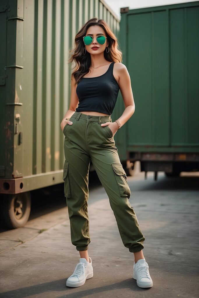 Green Cargo Pants 2 10 Fresh Ways to Rock Green Cargo Pants in 2024: Outfit Ideas to Inspire Your Style
