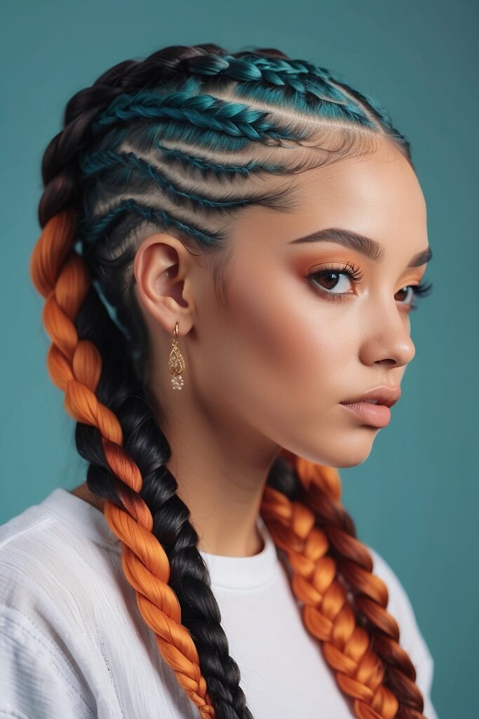 Knotless Braids Hairstyles With Color 10 44 Stunning Knotless Braids With Color to Elevate Your Fashion Game