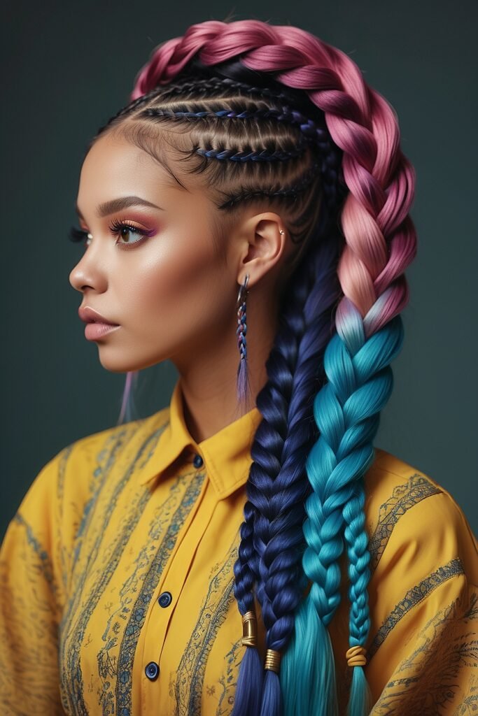Knotless Braids Hairstyles With Color 3 44 Stunning Knotless Braids With Color to Elevate Your Fashion Game