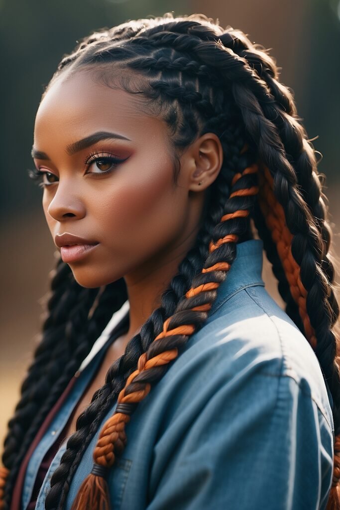 Long Braids for Black Women 6 46 Long Braided Hairstyle Inspirations for Black Women in 2024