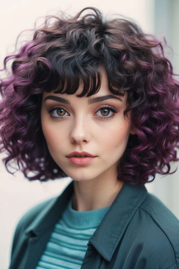 Short Curly Hair With Bangs 7 Top 10 Trendsetting Short Curly Hairstyles with Bangs for 2024