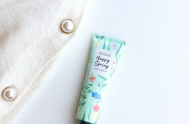 minimalist design hand cream and cozy sweater